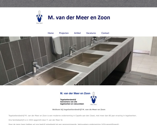M. van der Meer en Zoon Logo