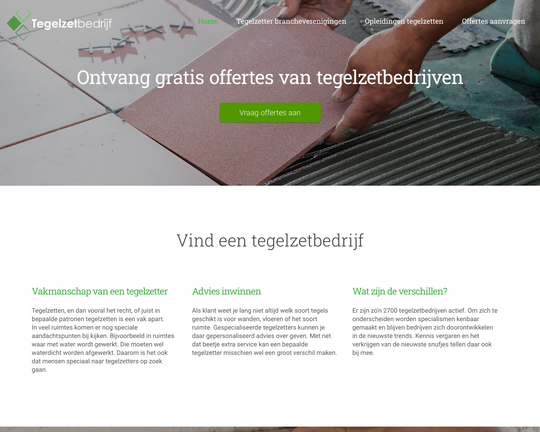 Tegelzet Bedrijf Logo