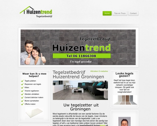 Tegelzetbedrijf Huizentrend Logo