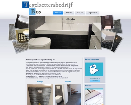 Tegelzettersbedrijf bos Logo