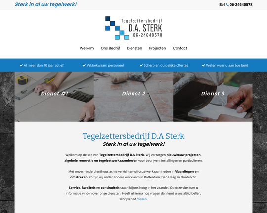 Tegelzettersbedrijf D.A. Sterk Logo