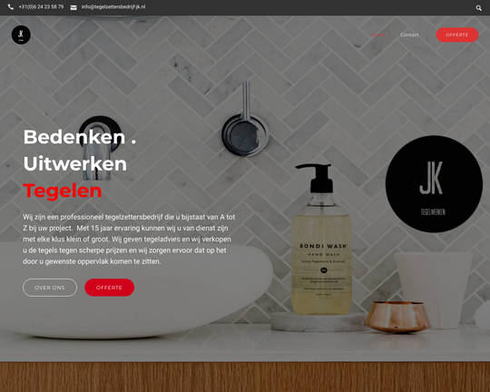 Tegelzettersbedrijf JK Logo