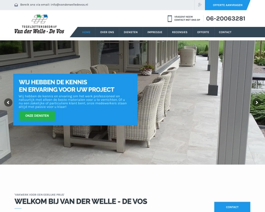 Tegelzettersbedrijf Van der Welle De Vos Logo